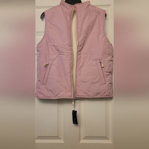 Izod Quilted Reversible Vest with High Collar